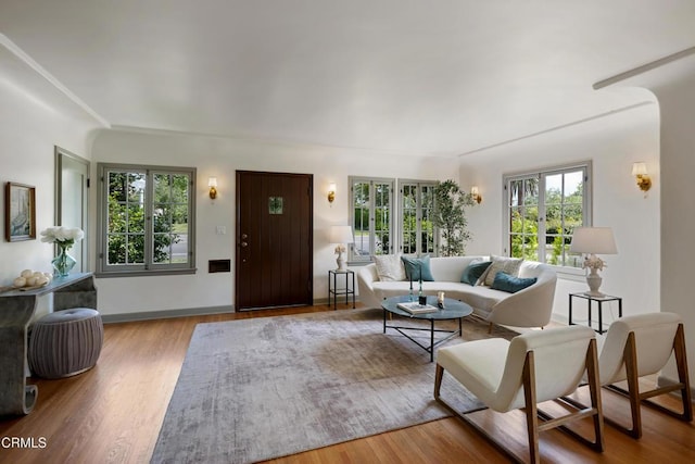 2384 E Orange Grove Blvd, Pasadena, CA 91104 - living area with wood finished floors