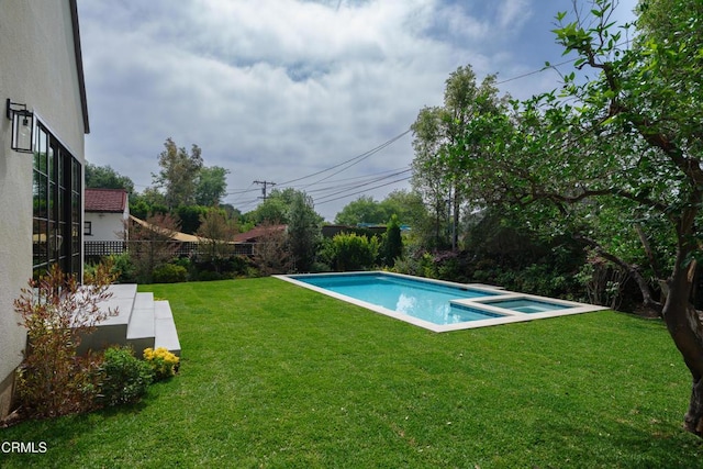 2384 E Orange Grove Blvd, Pasadena, CA 91104 - view of pool with a pool with connected hot tub