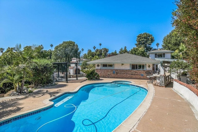 1923 Hidden Mesa Rd, El Cajon, CA 92019 - outdoor pool with a patio area