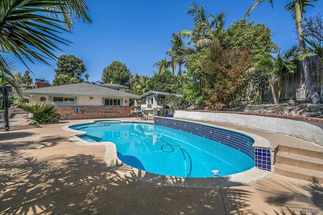 1923 Hidden Mesa Rd, El Cajon, CA 92019 - view of swimming pool featuring a patio