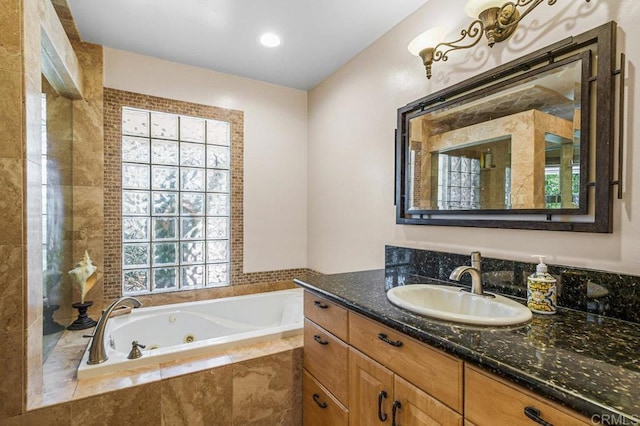 1923 Hidden Mesa Rd, El Cajon, CA 92019 - full bath featuring a whirlpool tub and vanity