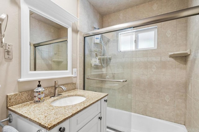 1923 Hidden Mesa Rd, El Cajon, CA 92019 - full bathroom with vanity and bath / shower combo with glass door