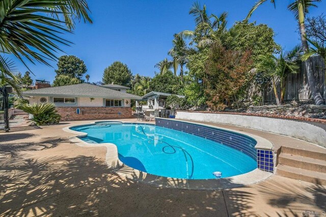 1923 Hidden Mesa Rd, El Cajon, CA 92019 - view of pool featuring a patio