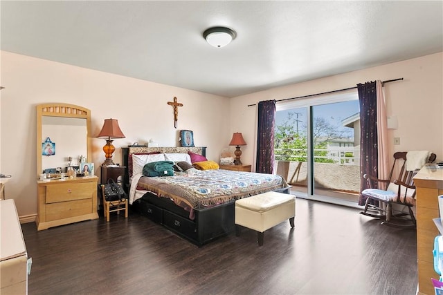 11889 Gale Ave, Hawthorne, CA 90250 - bedroom featuring access to exterior and wood finished floors