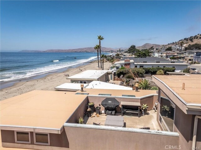 3352 Studio Dr, Cayucos, CA 93430 - water view featuring nearby beach and a mountain backdrop