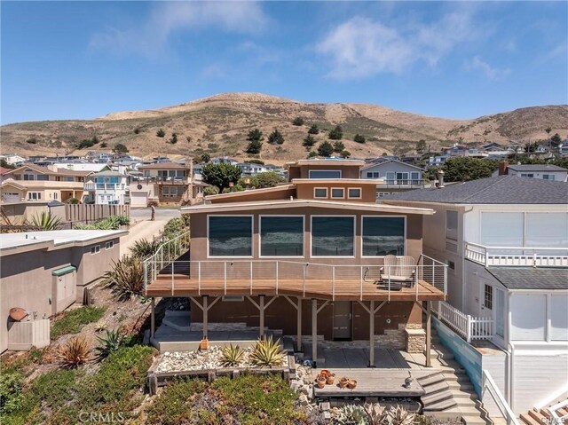 3352 Studio Dr, Cayucos, CA 93430 - back of property featuring a residential view and a mountain view