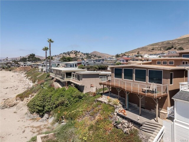 3352 Studio Dr, Cayucos, CA 93430 - rear view of house featuring a mountain view and a residential view