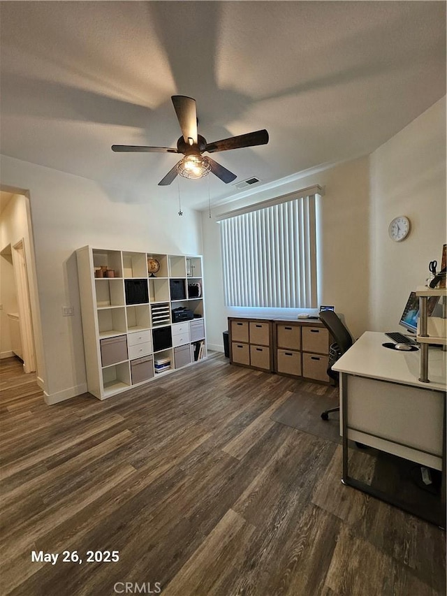 200 Janzen Way, Hemet, CA 92545 - office space with wood finished floors and a ceiling fan