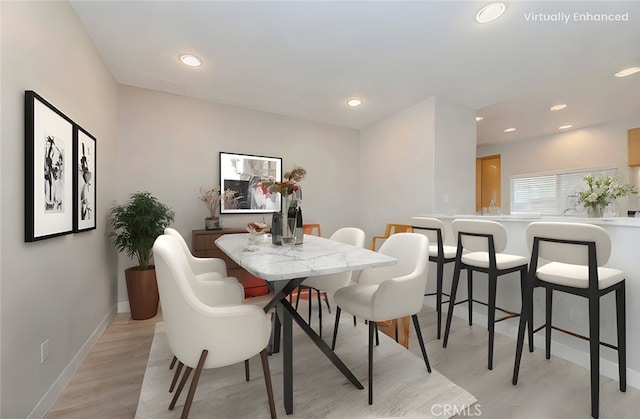 9135 W Rancho Park Cir, Rancho Cucamonga, CA 91730 - dining space featuring recessed lighting and light wood-style floors