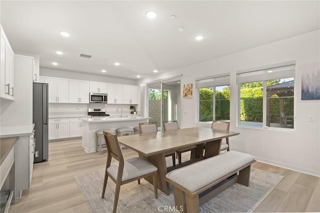 4745 S Mae Way, Ontario, CA 91762 - dining room with recessed lighting and light wood-style flooring