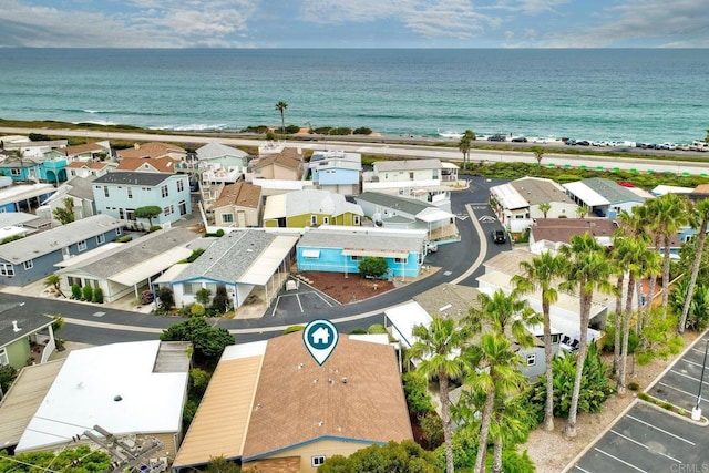 6496 Friendly Pl, Carlsbad, CA 92011 - aerial view of residential area featuring waterfront with a beach