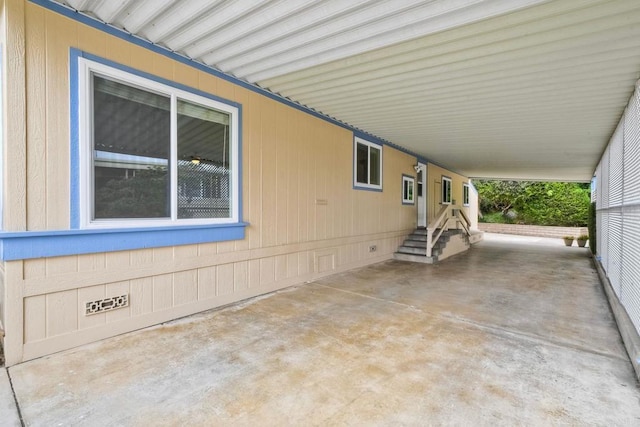6496 Friendly Pl, Carlsbad, CA 92011 - view of patio / terrace with an attached carport and entry steps
