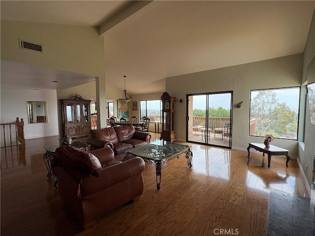 12070 Rideout Way, Whittier, CA 90601 - living room with baseboards and wood finished floors