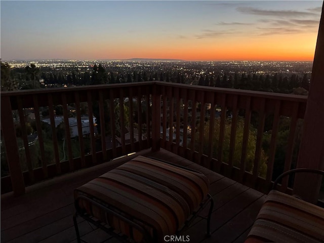 12070 Rideout Way, Whittier, CA 90601 - view of deck at dusk