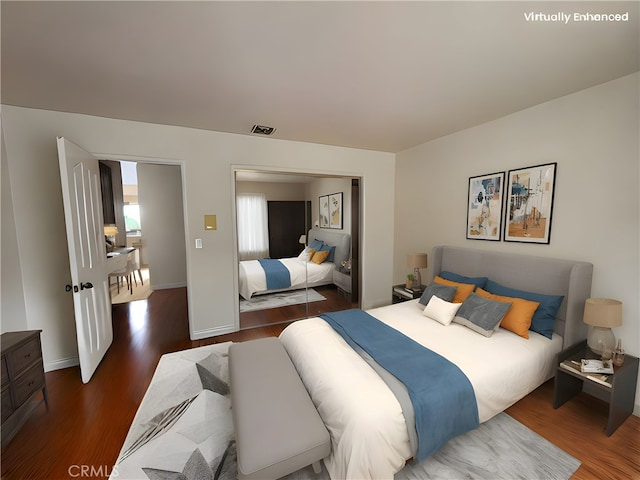 12070 Rideout Way, Whittier, CA 90601 - bedroom featuring wood finished floors and baseboards