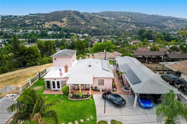 724 Forestview Ave, La Puente, CA 91746 - aerial view of property and surrounding area with a mountainous background