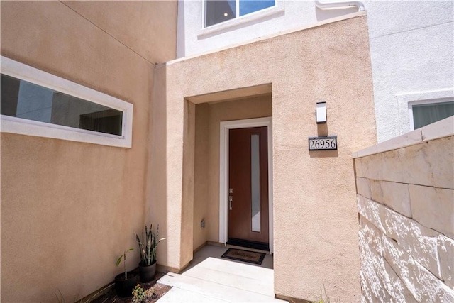 26956 Nature View Pl, Valencia, CA 91355 - entrance to property featuring stucco siding
