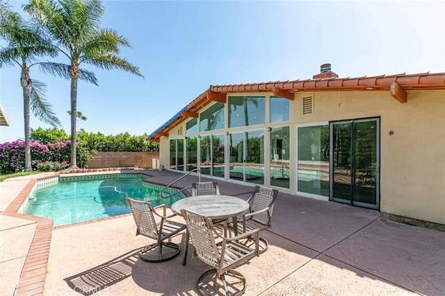 12410 Mclennan Ave, Granada Hills, CA 91344 - view of pool featuring a patio area and a fenced backyard