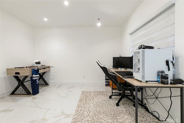 12410 Mclennan Ave, Granada Hills, CA 91344 - office featuring marble finish flooring and recessed lighting