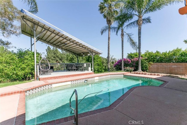 12410 Mclennan Ave, Granada Hills, CA 91344 - outdoor pool featuring a patio
