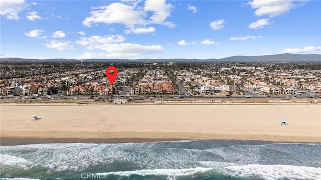 2000 Pacific Coast Unit 102, Huntington Beach, CA 92648 - aerial perspective of suburban area featuring a water and mountain view