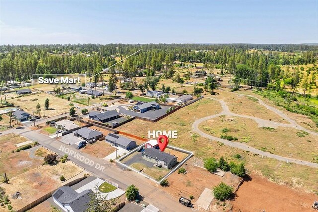 1863 Norwood Dr, Paradise, CA 95969 - drone / aerial view of a heavily wooded area