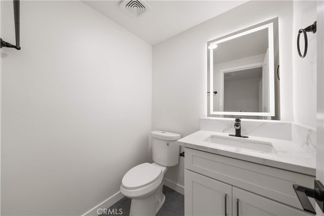 17585 Candela Dr, Rowland Heights, CA 91748 - bathroom featuring toilet, vanity, and baseboards