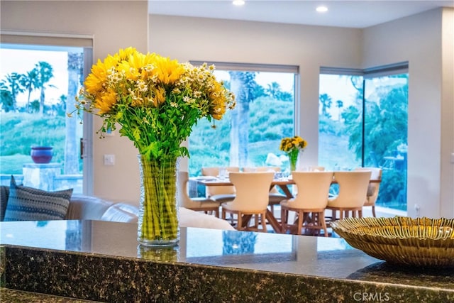79980 Merion Ln, Quinta, CA 92253 - dining space with plenty of natural light and recessed lighting