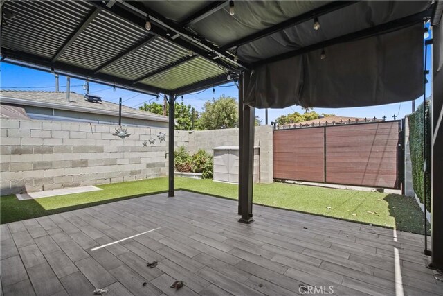 14906 Grevillea Ave, Lawndale, CA 90260 - view of wooden terrace