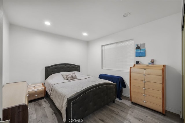 6031 Beck Ave, North Hollywood, CA 91606 - bedroom featuring wood finished floors, recessed lighting, and baseboards