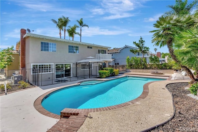 24851 Via Santa Cruz, Mission Viejo, CA 92692 - view of pool with a patio area and a pool with connected hot tub