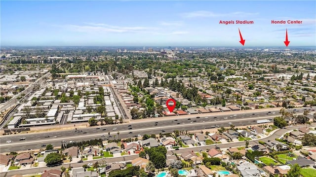 2413 N Deodar St Unit 3, Santa Ana, CA 92705 - aerial view of residential area with a main thoroughfare