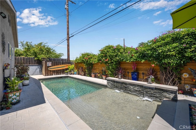 4538 Conquista Ave, Lakewood, CA 90713 - view of swimming pool with a fenced backyard and a patio area