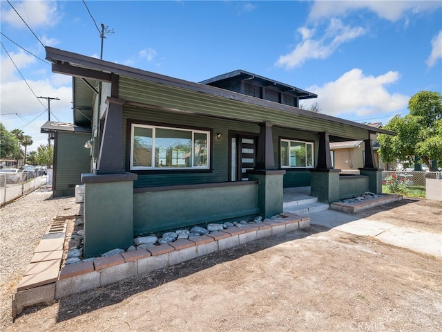 257 W 11th St, San Bernardino, CA 92410 - view of front of property with covered porch