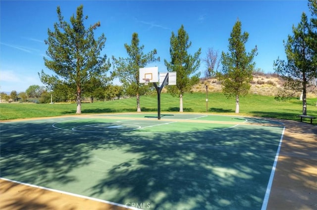 26800 Fairlain Dr, Valencia, CA 91355 - view of sport court featuring community basketball court and a yard