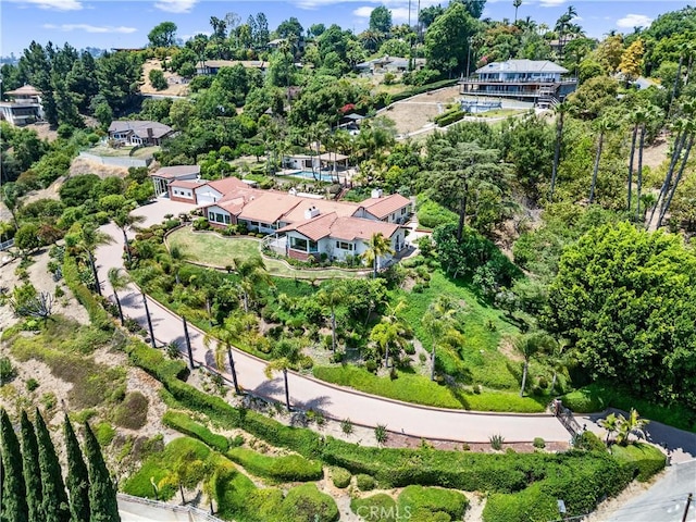 1929 Dorothea Rd, La Habra Heights, CA 90631 - aerial overview of property's location with a tree filled landscape
