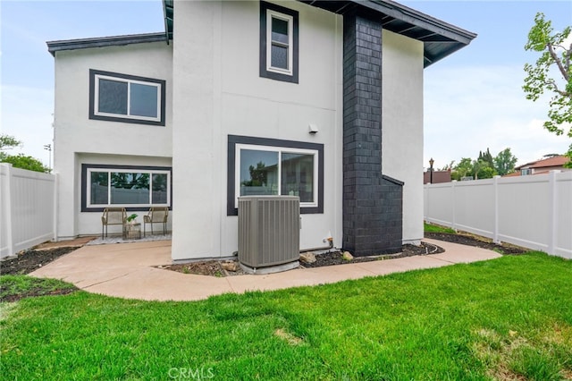 1468 Lemon Grove Dr, Upland, CA 91786 - back of house featuring central air condition unit and stucco siding
