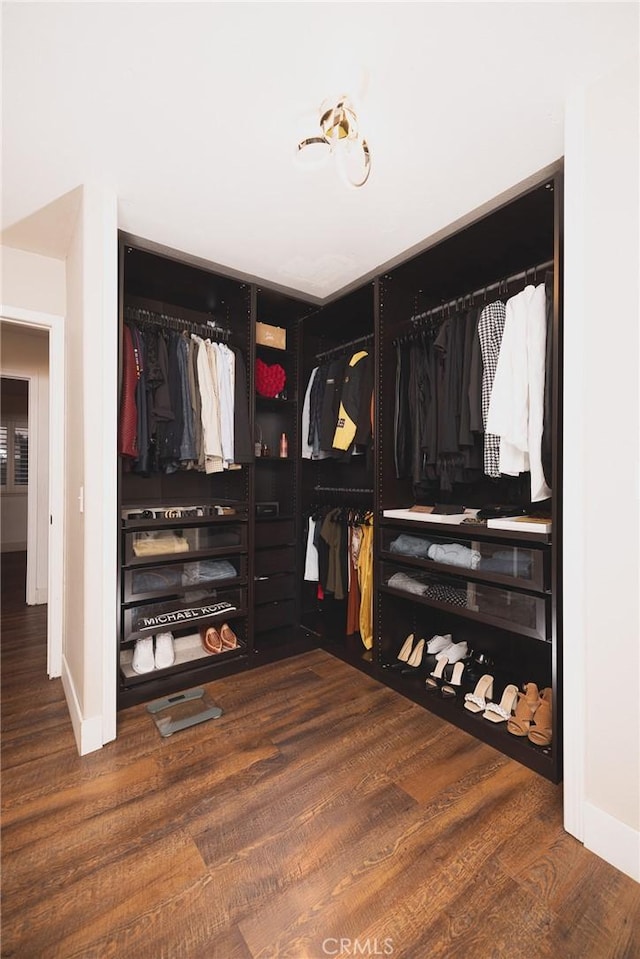 5760 Falling Leaf Ln, Jurupa Valley, CA 92509 - walk in closet featuring wood finished floors