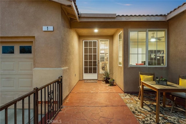 65565 Acoma Ave Unit 1, Desert Hot Springs, CA 92240 - view of exterior entry with stucco siding
