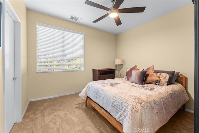 65565 Acoma Ave Unit 1, Desert Hot Springs, CA 92240 - bedroom with carpet and a ceiling fan