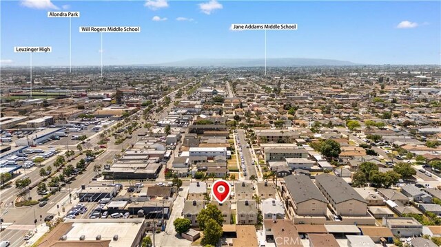 4431 W 138th St Unit B, Hawthorne, CA 90250 - aerial overview of property's location featuring a mountain backdrop