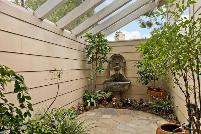 2025 Rosemont Ave Unit 2, Pasadena, CA 91103 - view of patio / terrace featuring a pergola