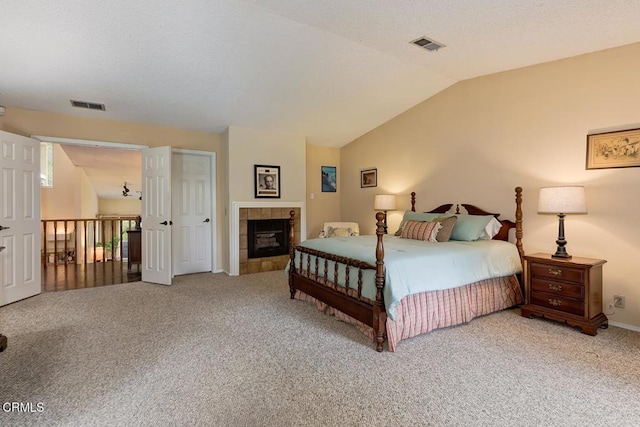 2025 Rosemont Ave Unit 2, Pasadena, CA 91103 - bedroom with light colored carpet, vaulted ceiling, and baseboards