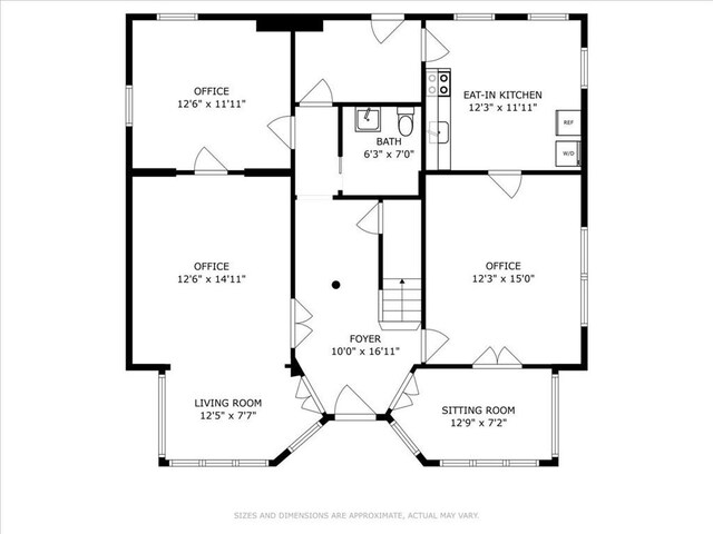 3845 10th St, Riverside, CA 92501 - floor plan / room layout
