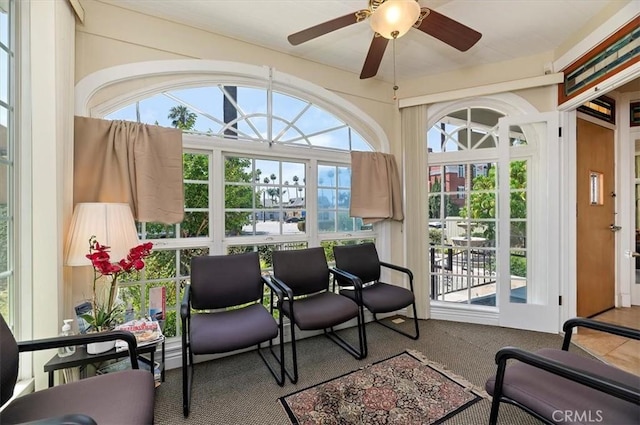 3845 10th St, Riverside, CA 92501 - sunroom / solarium with carpet flooring and a water view