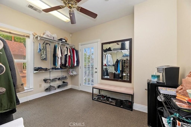 3845 10th St, Riverside, CA 92501 - spacious closet featuring carpet and a ceiling fan