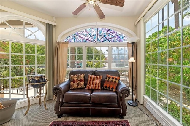 3845 10th St, Riverside, CA 92501 - sunroom / solarium featuring carpet flooring
