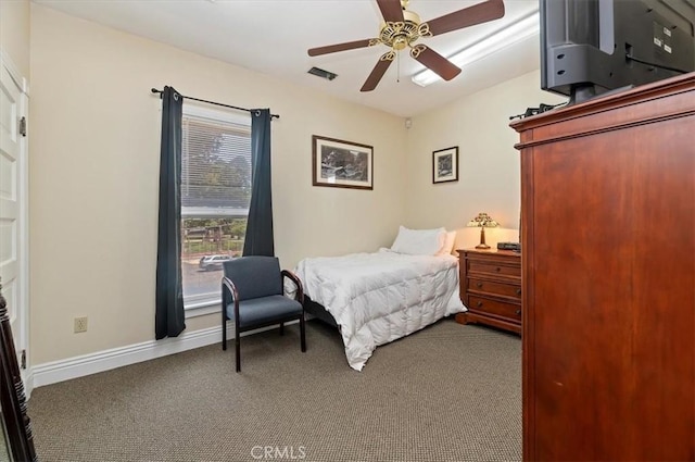 3845 10th St, Riverside, CA 92501 - bedroom featuring carpet flooring, a ceiling fan, and baseboards
