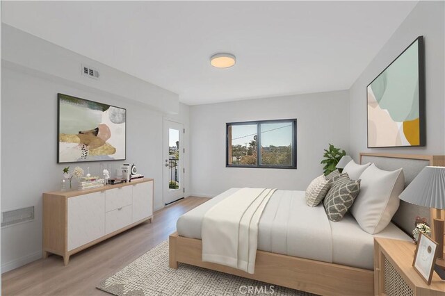 900 Cedar St Unit 308, El Segundo, CA 90245 - bedroom with light wood-style floors and access to outside