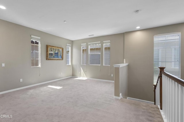 1315 Donegal Way, Oxnard, CA 93035 - unfurnished room featuring light carpet, plenty of natural light, a smoke detector, and recessed lighting
